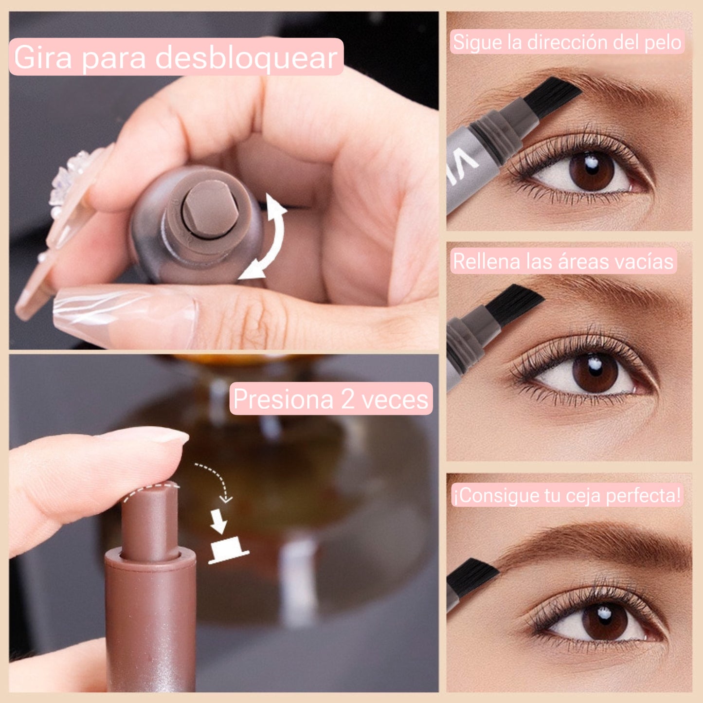 Maquillaje corrector de cejas